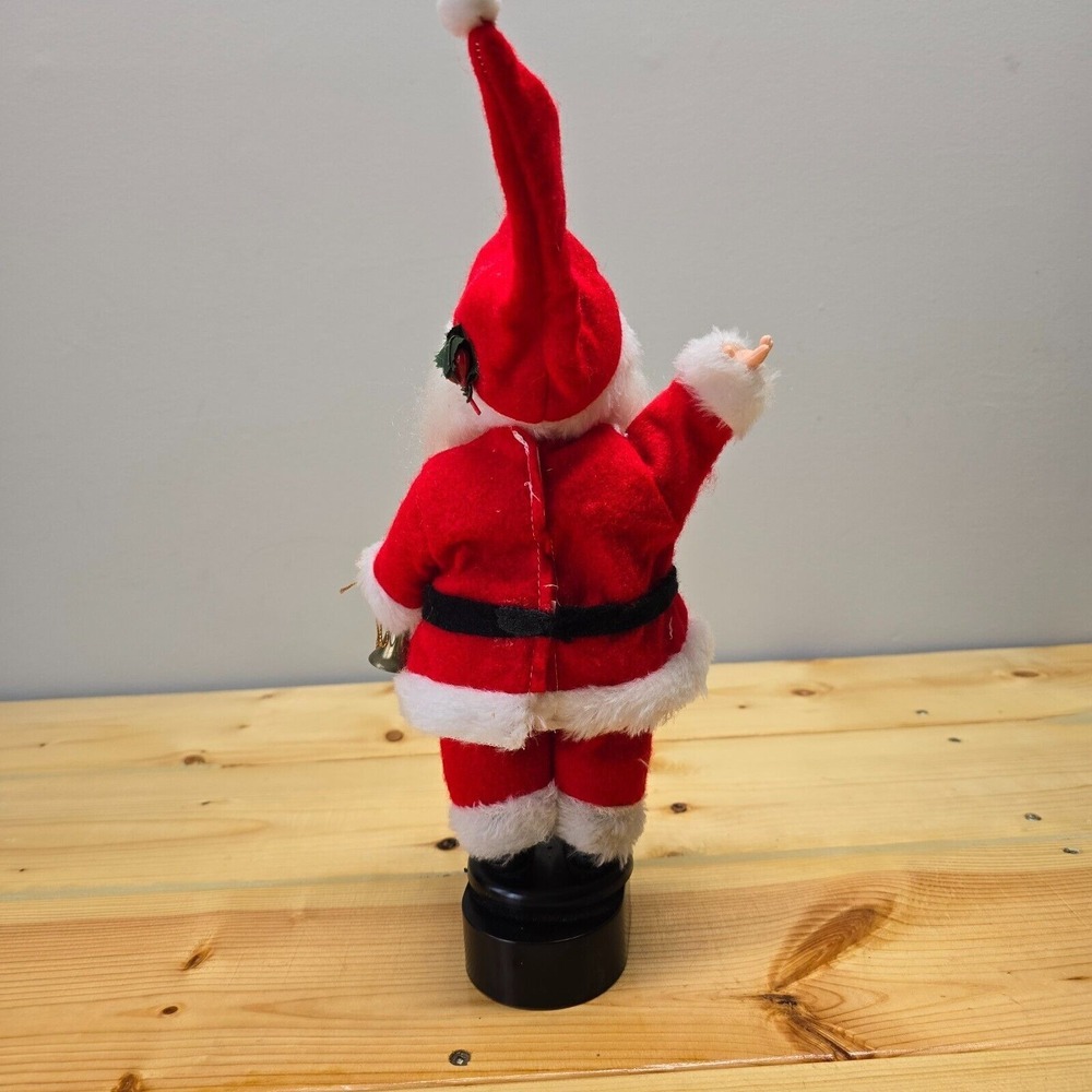 Vintage‎ Santa Claus Wind Up Musical Doll Christmas Holiday Decoration - Picture 9 of 10